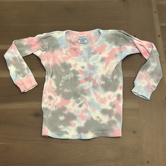 B steps Tie Dye Waffle Pajama Set - Picture 5 of 6